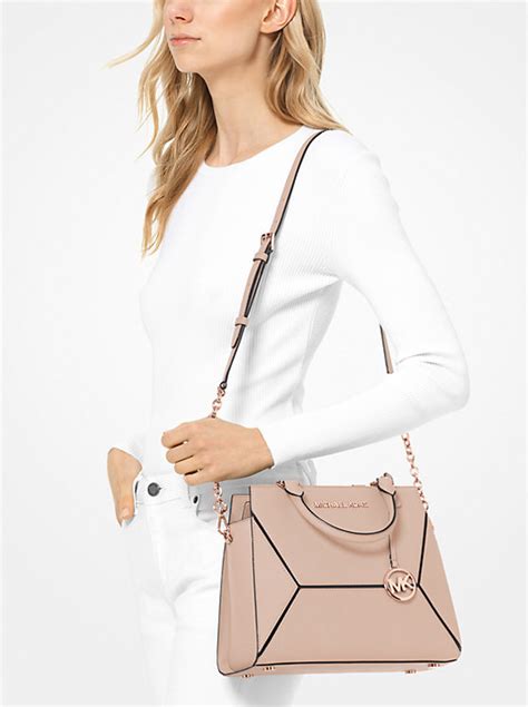 michael kors prism medium leather satchel bag|michael kors satchels.